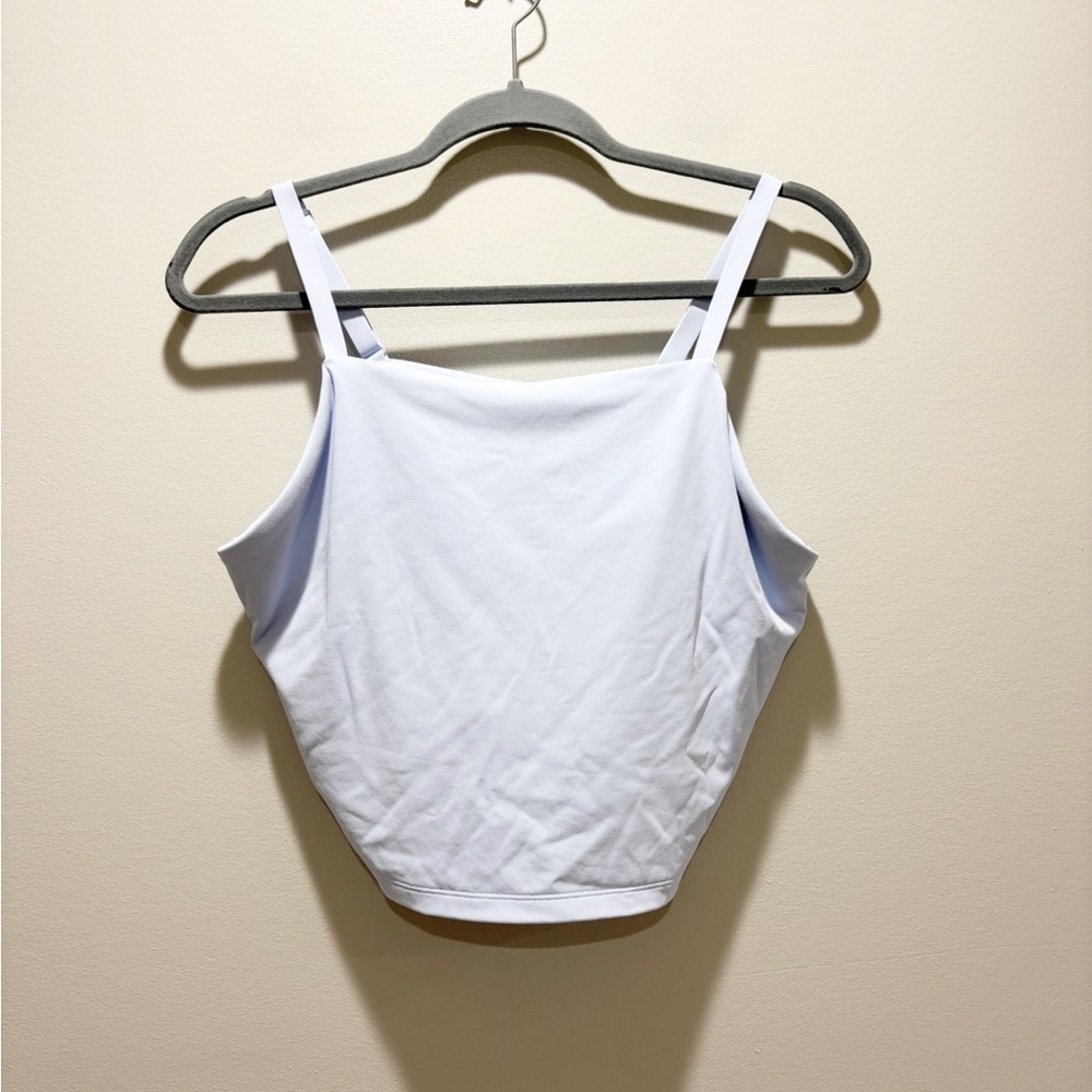 Offline by aerie Light Blue Square Neck Long Lined Tank Sports Bra Active Casual